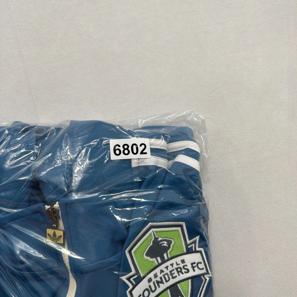Adidas Track Jacket Seattle Sounders FC MLS Full Zip Blue Mens 2XL